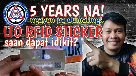 rfid system manila|where to install rfid sticker.